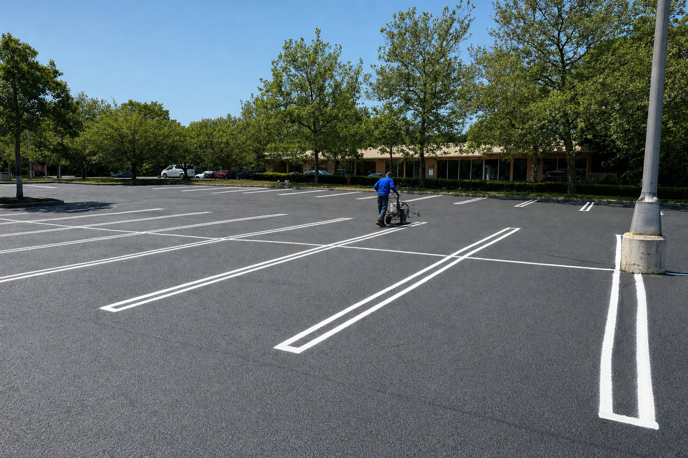 Parking lot maintenance